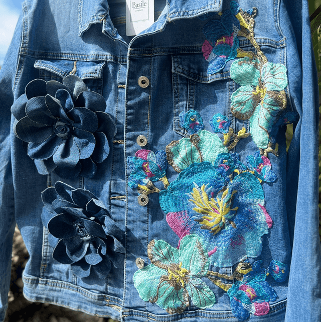 Denim flower