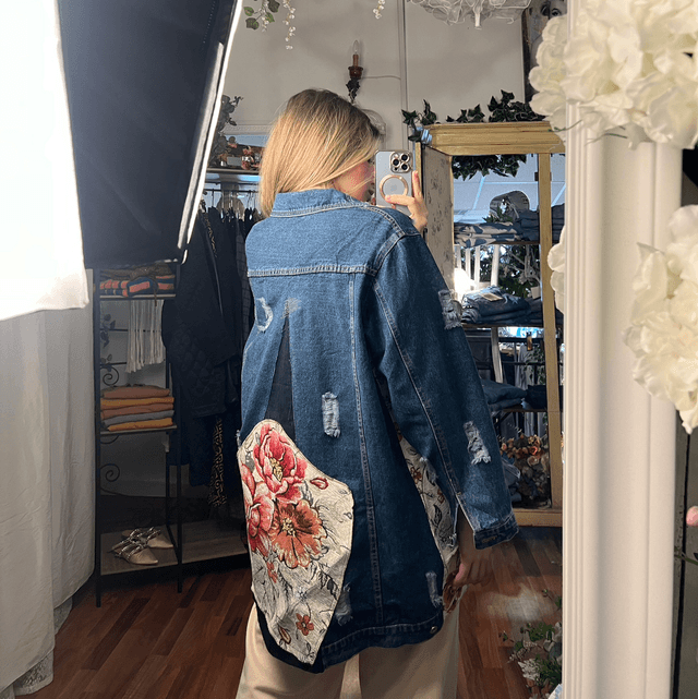 Giacca Denim Arazzo