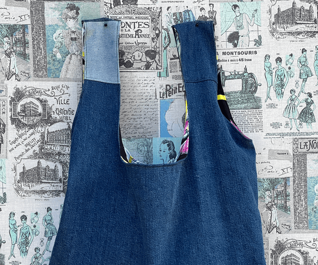 SHOPPER IN DENIM REVERSIBILE