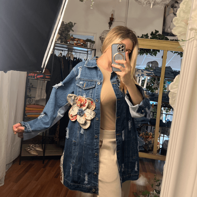 Giacca Denim Arazzo