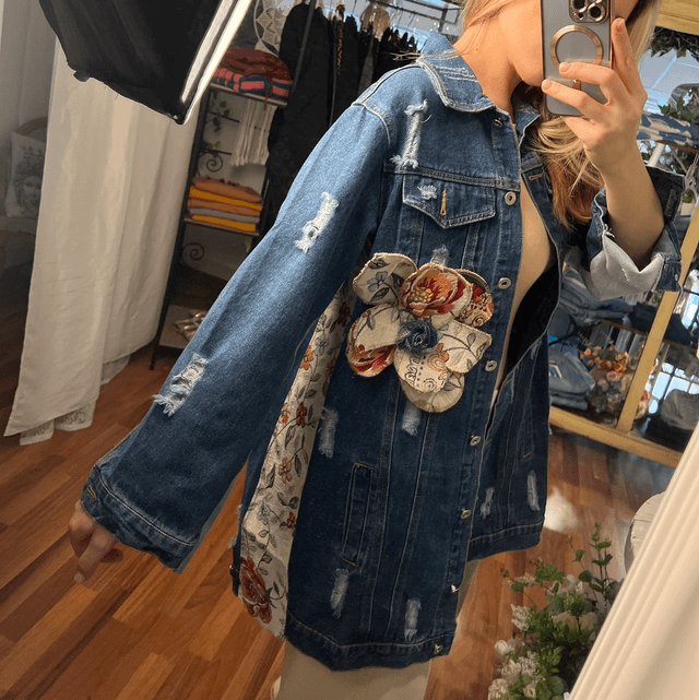 Giacca Denim Arazzo