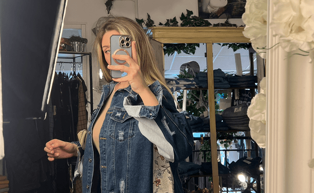 Giacca Denim Arazzo