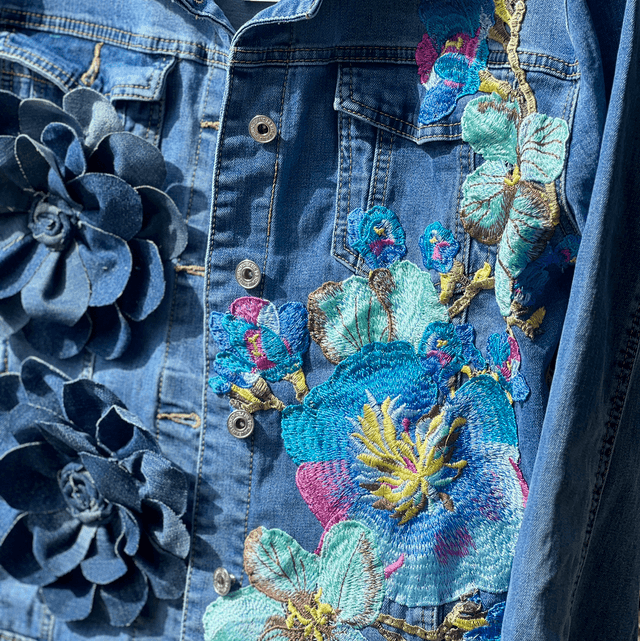 Denim flower
