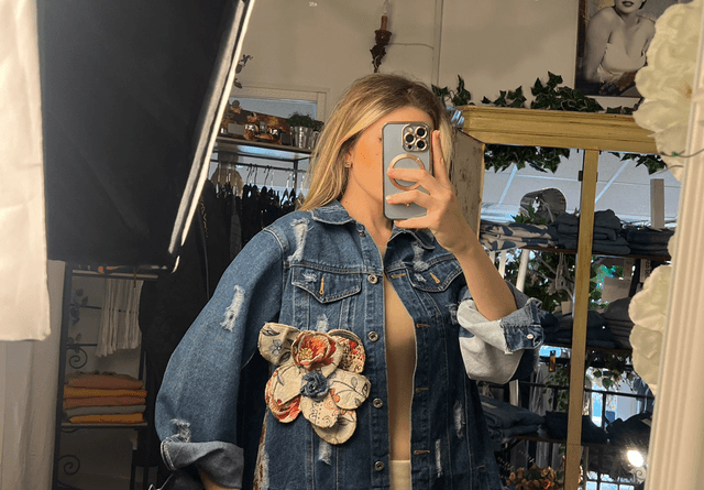 Giacca Denim Arazzo
